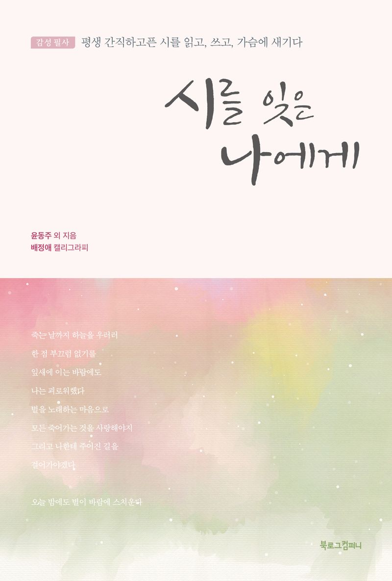 시를 잊은 나에게 : 감성 필사 : 평생 간직하고픈 시를 읽고, 쓰고, 가슴에 새기다