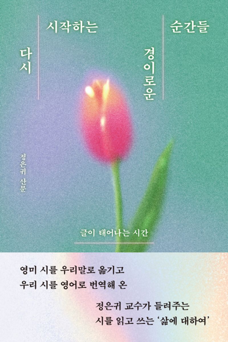 다시 시작하는 경이로운 순간들 : 글이 태어나는 시간 : 정은귀 산문