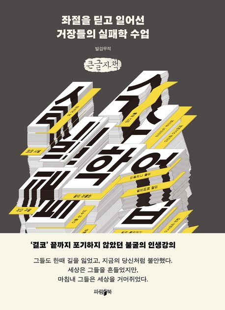 좌절을 딛고 일어선 거장들의 실패학 수업 : 큰글자책