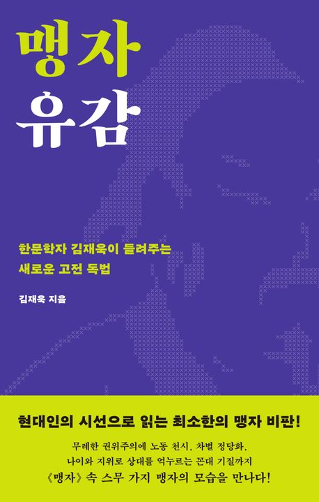 맹자 유감 : 한문학자 김재욱이 들려주는 새로운 고전 독법