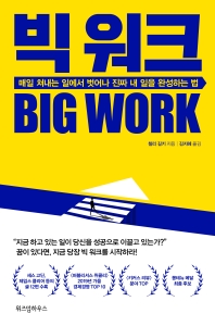 빅 워크 = Big work : 매일 쳐내는 일에서 벗어나 진짜 내 일을 완성하는 법