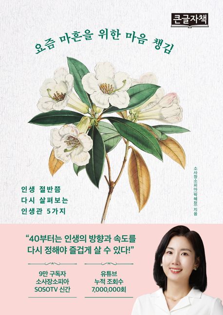 요즘 마흔을 위한 마음 챙김 : 인생 절반쯤 다시 살펴보는 인생관 5가지 : 큰글자책